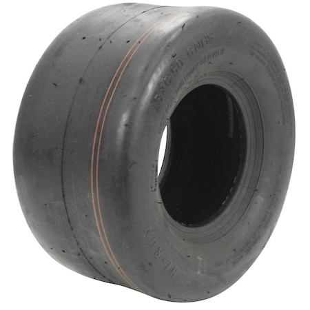 A & I Products 13x6.5x6 Lawn Mower Tire, 4 Ply, Smooth A-B1SUT29